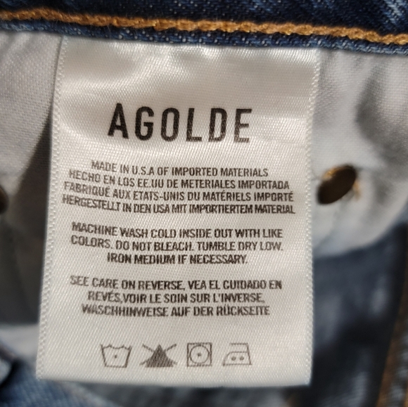 Agolde Pinch Waist Cotton High Rise Jeans Size 32 - Picture 9 of 15